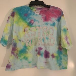 Women's astro world tie dye T-shirt